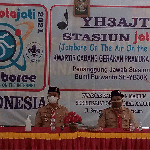 Suasana Jambore On The Air-Jambore On The Internet yang digelar di Kabupaten Madiun.