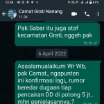 Upaya konfirmasi yang belum dijawab.