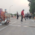 Pemasangan speed trap di Jalan Raya Jatipelem hingga Jalan Raya Glagahan, Jombang.