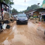 Lokasi pasar Arjosari yang saat ini masih dipenuhi genangan lumpur. foto: ist