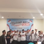 Gus Machshoem, Mas Ipin dan sejumlah tokoh muda NU menggagas gerakan #2019TetapBersahabat. Foto: DIDI R/BANGSAONLINE