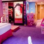 ?Kamar bertema Barbie untuk pertama kali dihadirkan di sebuah hotel di Argentina.foto:repro bbc