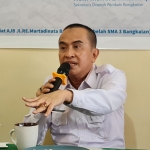 Ir. Moh Taufan Zarinsyah, Sekda Bangkalan saat menyampaikan paparan.