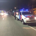 Jajaran Polres Mojokerto Kota saat menggelar pemantauan di wilayah Bypass Mojokerto.