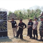 Salah satu tugu silat yang berada di wilayah Ngawi yang telah dihancurkan oleh perguruan silat.