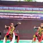 Salah satu penampilan peserta pemilihan Duta Tari Kabupaten Tuban. foto: GUNAWAN/ BANGSAONLINE