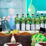 Jajaran PCNU Gresik periode 2021-2026 saat dilantik. foto: SYUHUD/BANGSAONLINE