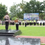 Suasana saat apel Pasukan Operasi Keselamatan Semeru 2022.