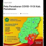 Data penyebaran Covid-19 per tanggal 5 April 2020 di Kabupaten Pamekasan.