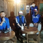 Dari kiri: AHY, Emil Dardak (Ketua DPD PD Jatim), dan Renville Antonio (Sekretaris DPD PD Jawa Timur).