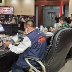 Rapat koordinasi penanganan Covid-19 di Kabupaten Bangkalan di Makodam V/Brawijaya, Senin (14/6/2021) malam.