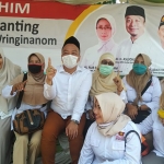 Cawabup Alif bersama para Pengurus dan Kader Gerindra saat sambang warga. (foto: ist)