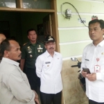 Wawali Kota Batu Punjul Santoso didampingi Sekda, Camat Junrejo, dan Ka Pos Ramil 0818/02 meninjau kantor Pos Ramil 0818/02, Rabu (4/3).