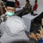 Bupati Ngawi, Budi Sulistyono saat menjelaskan soal perkembangan kasus Covid-19 di Kabupaten Ngawi.