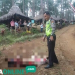 Petugas mendatangi Hutan Pinus Gogoniti untuk olah TKP. foto: akina/ bangsaonline