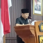 Bupati Trenggalek, Moch. Nur Arifin, saat memberi sambutan.