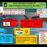 Data situasi Covid-19 Dinas Kesehatan Kota Blitar.