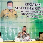 Wali Kota Probolinggo, Habib Hadi Zainal Abidin, saat menghadiri giat sosialisasi Covid-19 di wilayahnya.