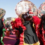 Kemeriahan Tari Kolosal 1.000 Barong di Kediri.