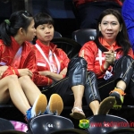 Susi Susanti (kanan) pernah meraih gelar juara tunggal putri All England sebanyak 4 kali