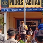 Apel gelar pasukan jelang pelantikan presiden dan wakil presiden terpilih.