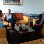 Wakil Ketua DPRD Gresik Hj. Nur Saidah saat pertemuan dengan Dirut PT. Pelindo III.