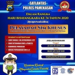 Poster pelayanan SIM khusus.