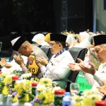 Acara do’a bersama Pilkada Jawa Timur Tahun 2024 sekaligus peringatan Maulid Nabi Muhammad SAW 1446 H di Lapangan Mapolda Jatim, Kamis (26/7/2024) malam.