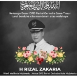 Rizal Zakaria, Ketua DPC Partai Gerindra Kota Mojokerto yang juga Wakil Wali Kota (Wawali) Mojokerto tutup usia pada Jumat (8/10/2021) sore.