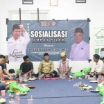 Anggota Komisi V DPR RI, Syafiuddin, saat menggelar sosialisasi 4 pilar bersama jurnalis Bangkalan.