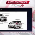 Tangkapan layar saat launching All New Ertiga Sport FF secara virtual.