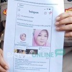 Tangkapan layar sebuah akun medsos yang melaporkan postingan akun Aida Konveksi yang diduga berisi hinaan terhadap terhadap simbol negara.