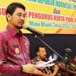 Wakil Wali Kota Pasuruan Raharto Teno Prasetyo memberikan sambutan.