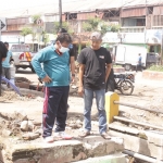 Plt Bupati Marhaen sidak ke lokasi pengerjaan pedestrian tahap II yang menjadi sorotan.