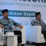 Jendral TNI (purn) Wiranto saat pembukaan Halaqoh Nasional di Pesantren Mahasiswa Al-Hikam, Depok,  Rabu, (15/3.2023). Foto: Al-Hikam Depok