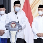 Pemkot Pasuruan melaksanakan pengajian rutinan yang bertepatan satu tahun kepemimpinan Saifullah Yusuf (Gus Ipul) dan Adi Wibowo (Mas Adi), di Gedung Gradika, Kota Pasuruan, Minggu (28/2/2022).
