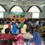 BAHAS KONDISI PEMUKIMAN: Suasana workshop profil kawasan pemukiman di gedung Ismalic Centre Jombang, kemarin. foto beritajatim.com