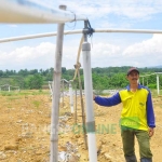 Jaringan pipa yang menyalurkan biogas ke rumah-rumah warga.