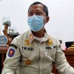 Kepala Satpol PP Trenggalek, Triadi Atmono. Foto: HERMAN SUBAGYO/BANGSAONLINE