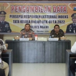 pelaksanaan ITK-O eksternal yang digelar Bagian perencanaan (Kabagren) Polres Ngawi, Rabu (26/10/2022).