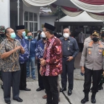 Forkopimda Sidoarjo saat mengunjungi sejumlah gereja jelang perayaan Paskah.