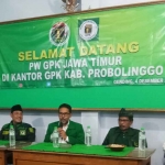 Habib Mahdi saat menerima silaturahmi Gus Edo beserta pengurus GPK Jatim dan Kabupaten Probolinggo. Foto: Ist