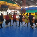 Suasana seleksi Cabor Futsal yang digelar SIWO PWI Jatim.