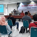 Suasana saat halal bihalal yang digelar PT Tjiwi Kimia TBK dengan puluhan wartawan dari Sidoarjo maupun Mojokerto.