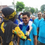 Salah satu bacabup yang mendaftar di hari terakhir penjaringan PAN-Demokrat.