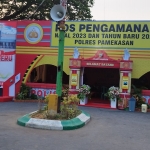 Pos pantau di area Arek Lancor Pamekasan yang disiagakan dalam Operasi Lilin Semeru 2023