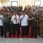 Foto bersama saat Seminar Ilmiah Pelajar yang digelar Kejari Nganjuk dalam rangka memperingati Hari Bhakti Adhyaksa ke-63.