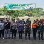 Pj Wali Kota Kediri, Zanariah, saat menghadiri kegiatan Karya Bhakti TNI yang digelar oleh Kodim 0809/Kediri. Foto: Ist