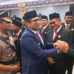 Suasana pelantikan 50 anggota DPRD Kabupaten Mojokerto.