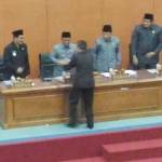 Suasana sidang paripurna di Gedung DPRD Pacitan.